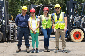 Green Point Recycling team working at the facility