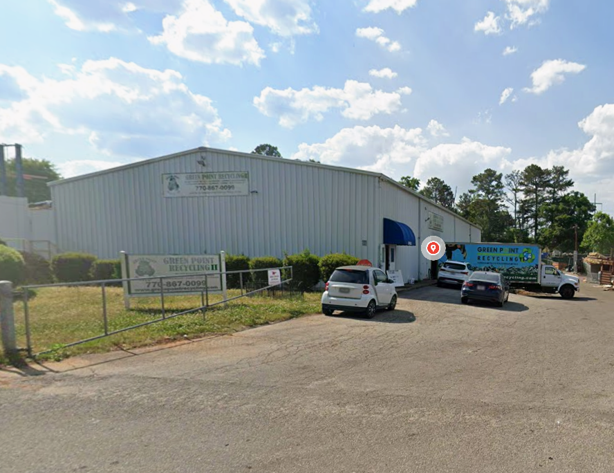 Green Point Recycling main facility entrance in Winder, Georgia