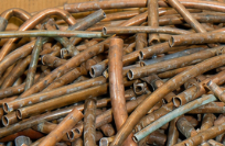 Copper wire recycling material